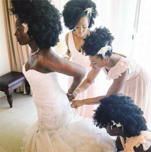 #NaturalHairGoals: Photos of Black Bridal Party Rocking Gorgeous Afros Goes Viral